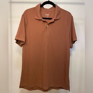 Goodfellow & Co The Everyday Polo Shirt Mens Large Brown